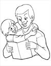 Father's day coloring page