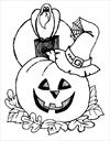 Halloween pumpkin coloring page