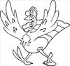 Thanksgiving turkey 3 coloring page