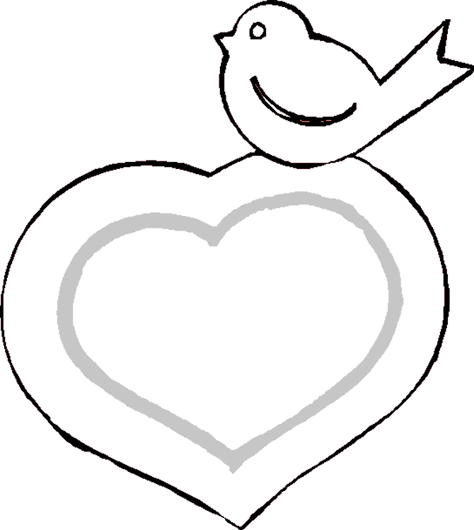 Valentine's day 2 coloring page