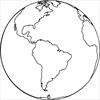 Earth coloring page