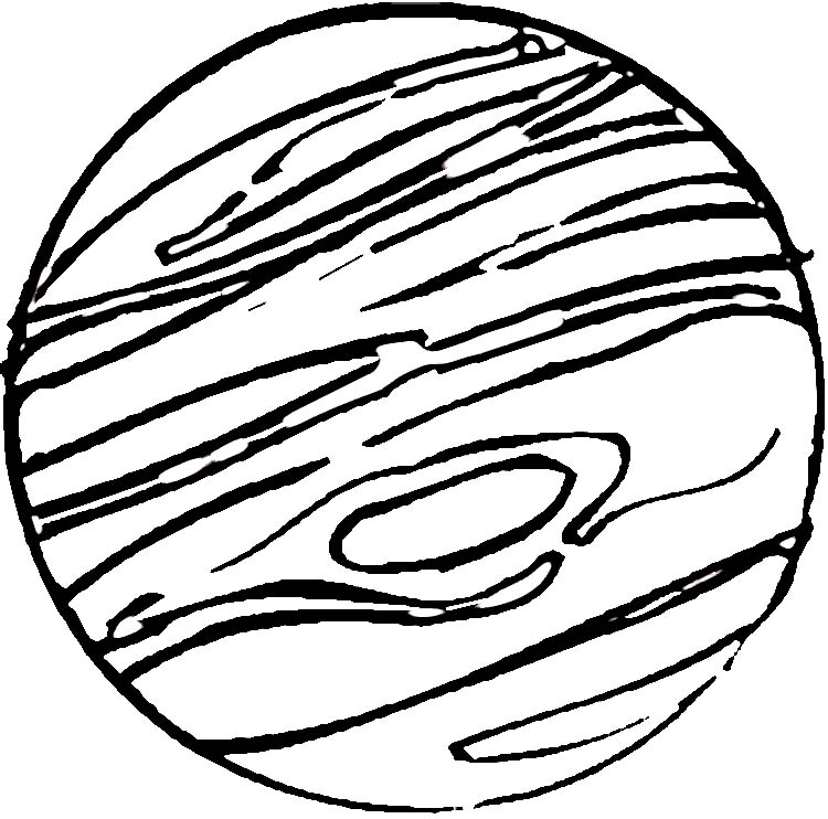 Jupiter coloring page