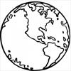 Planet Earth coloring page