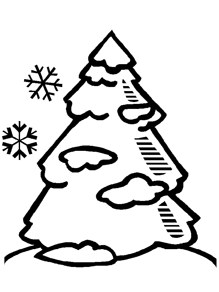 Pinetree coloring page
