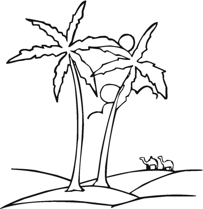 Tree 4 coloring page