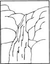 Waterfall 3 coloring page