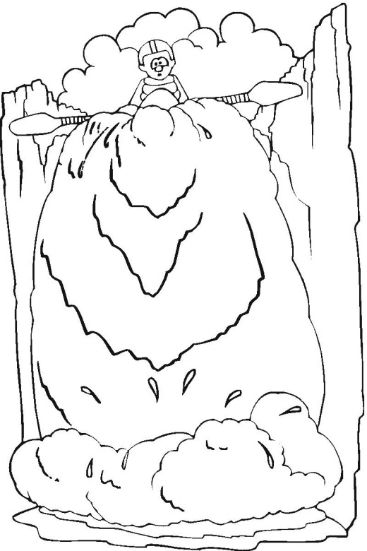 waterfalls coloring pages - photo #16