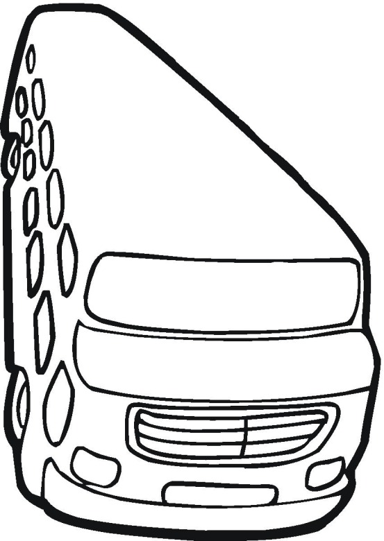 Bus coloring page