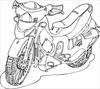 Motorcycle 2 coloring page