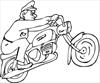 Motorcycle 4 coloring page