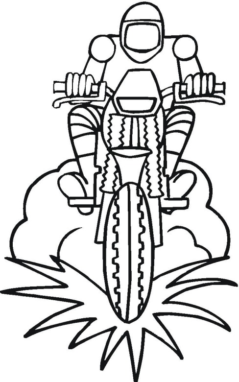 Motorcycle 5 coloring page