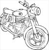 Motorcycle coloring page