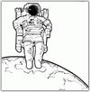 Astronaut coloring page