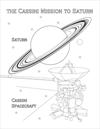 Cassini spacecraft mission to Saturn coloring page