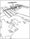 IIS International Space Station coloring page