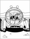 Moon walker coloring page