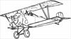 Aeroplane coloring page