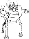 Robot coloring pages