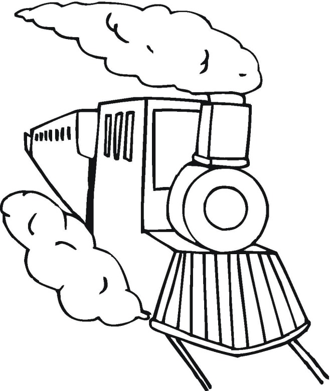 Train 3 coloring page