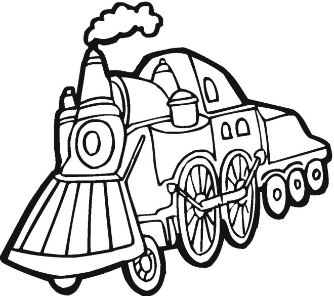 Train 4 coloring page