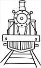 Train coloring page