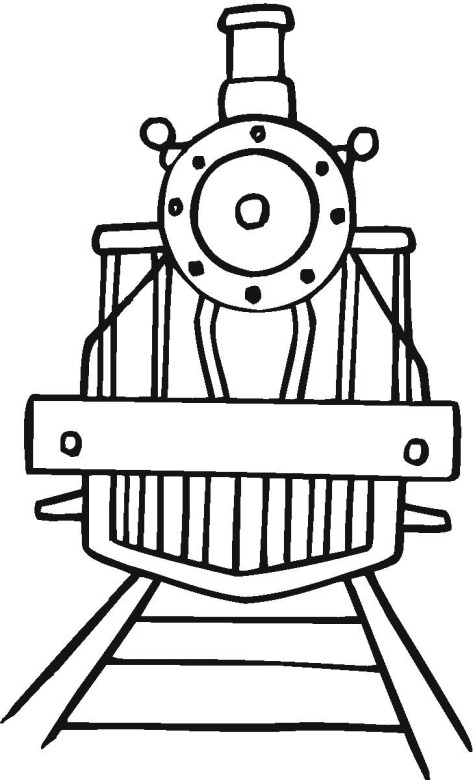 Train coloring page