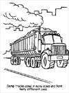 Truck coloring page