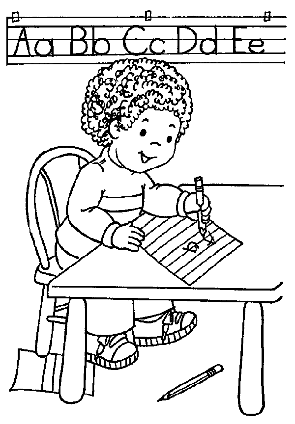 coloring page word book Writing  no sight