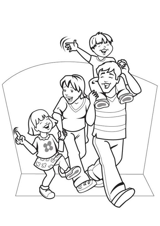 family photo coloring pages - photo #3