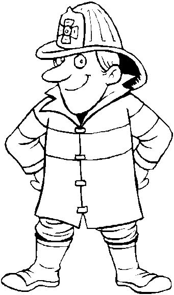 Fireman 2 coloring page