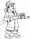 Fireman 3 coloring page