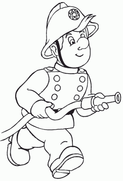 fireman coloring book pages - photo #19