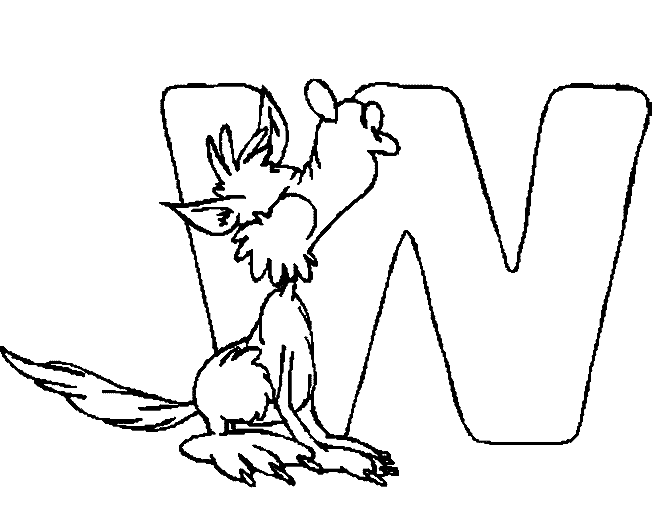 w coloring pages - photo #37