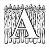 Letter A Asparagus coloring page