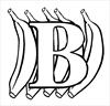 Letter B Banana coloring page