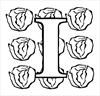 Letter I Iceberg Lettuce coloring page