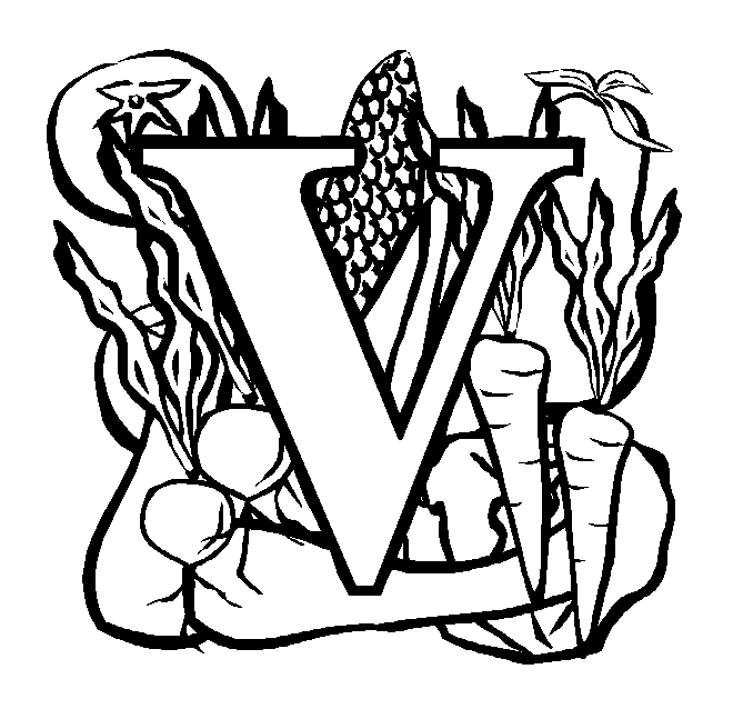 v letter coloring pages - photo #30