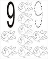 Number 9 coloring page