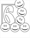 Numbers 6 coloring page