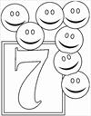 Numbers 7 coloring page