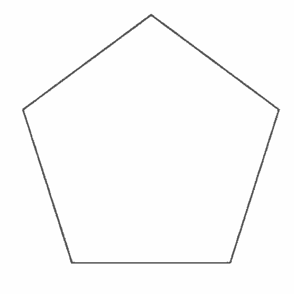 Shape Pentagon coloring page