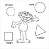 Shapes coloring page