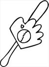 Baseball 5 coloring page