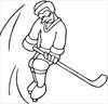 Hockey 3 coloring page
