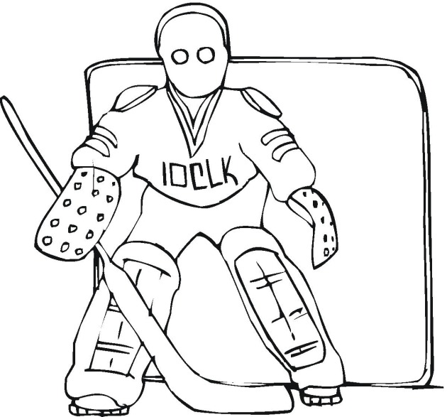 Hockey 4 coloring page