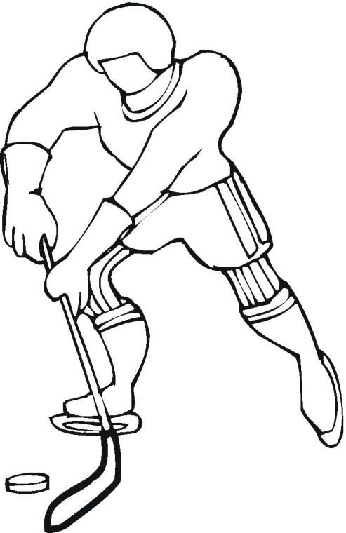 Hockey 6 coloring page