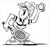 Tennis 4 coloring page