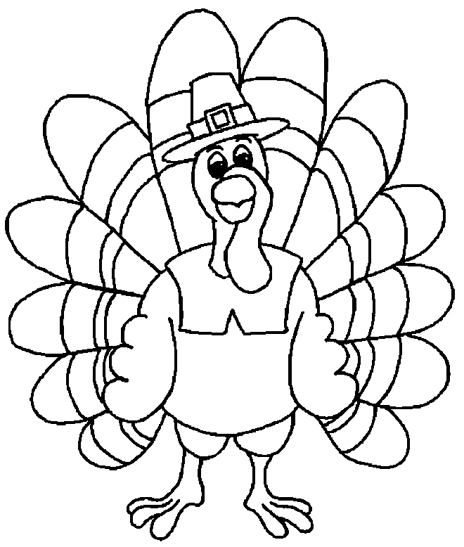 a turkey for thanksgiving coloring pages - photo #1