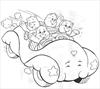 Bears in car coloring page