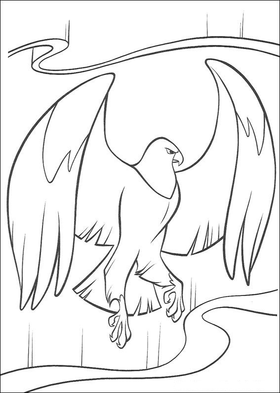 Animal bird 2 coloring page